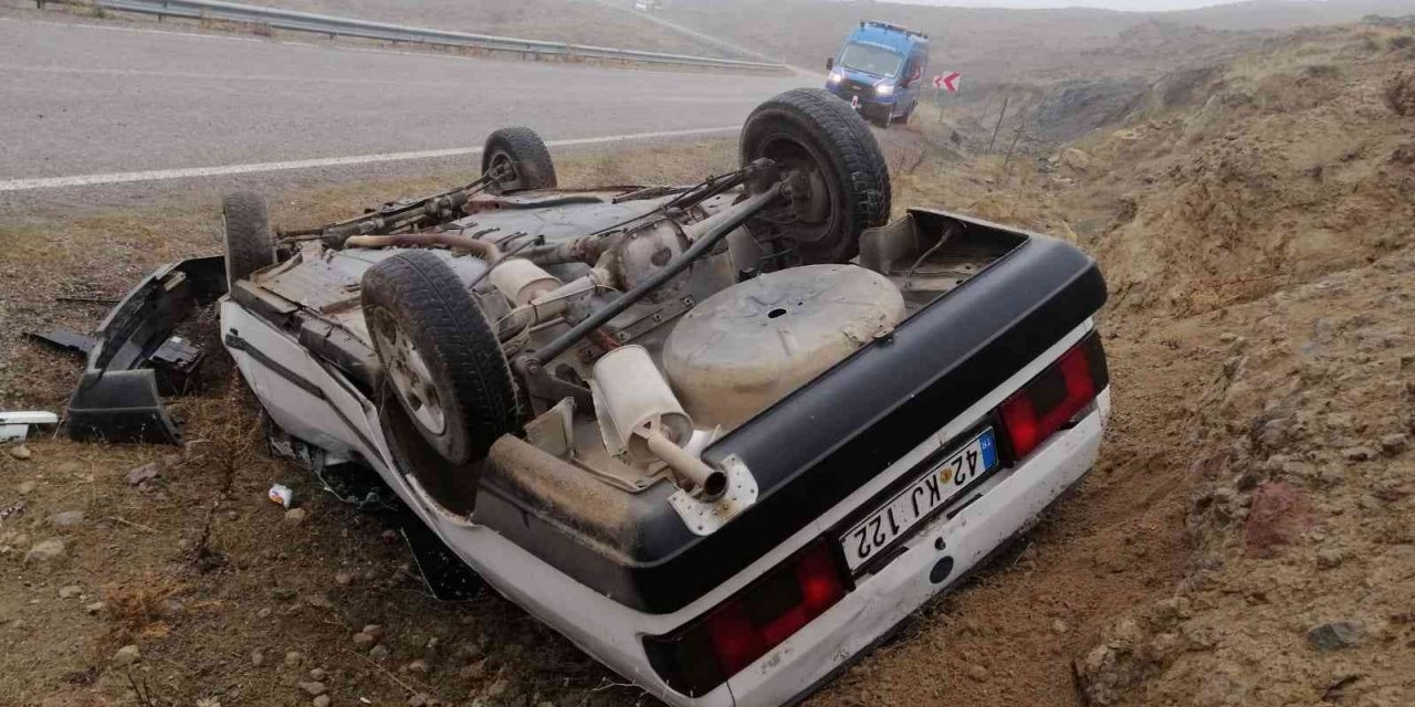 Konya'da trafik kazası... Bu araçtan yaralı olarak kurtuldu