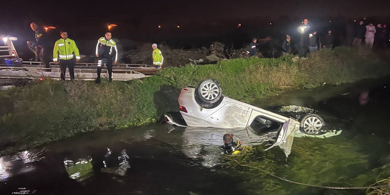 Antalya'da otomobil sulama kanalına uçtu: 1 ölü