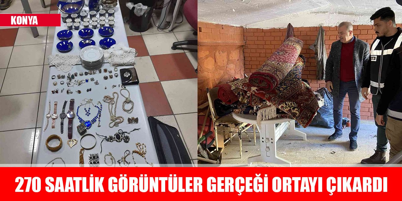 Konya'da yazlık villadan milyonluk hırsızlık! 270 saatlik görüntüler gerçeği ortayı çıkardı