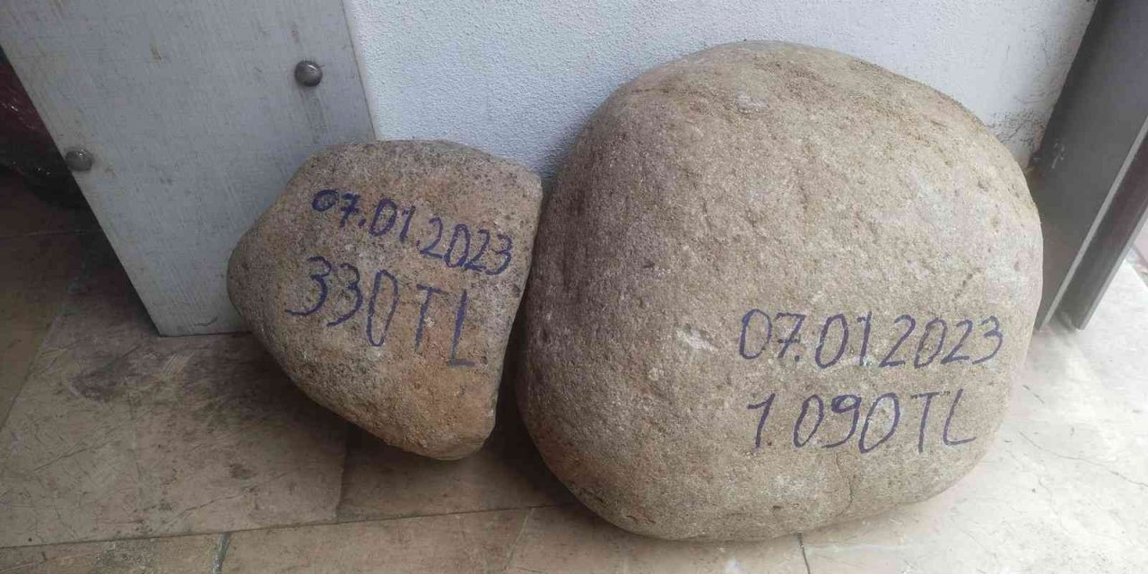 28 kilogram taş ile birlikte sattı