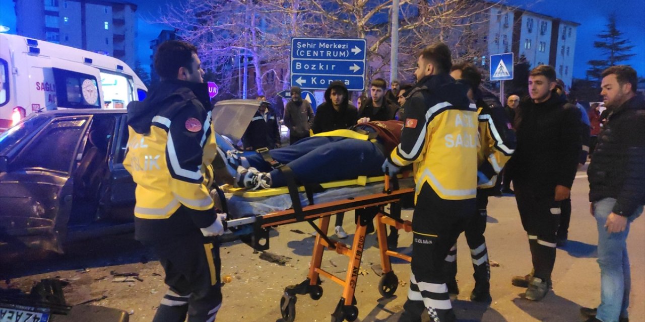 Konya'da trafik kazasında 1 kişi yaralandı