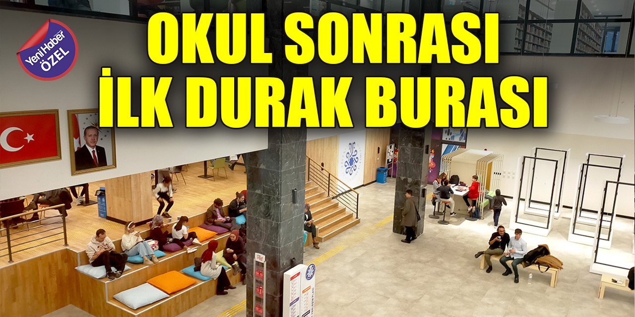 Konya'da öğrencilerin okul sonrası ilk durağı şehir kütüphanesi oluyor