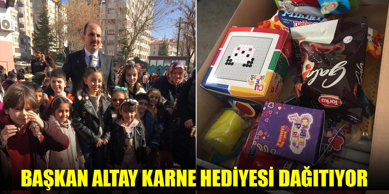 Konya'da Başkan Altay karne hediyesi dağıtıyor! 200 bin çocuğa şivlilik paketi