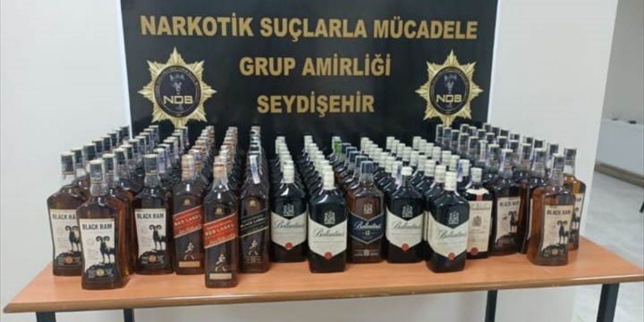 Konya'da sahte içki ele geçirildi, 1 şüpheliye gözaltı