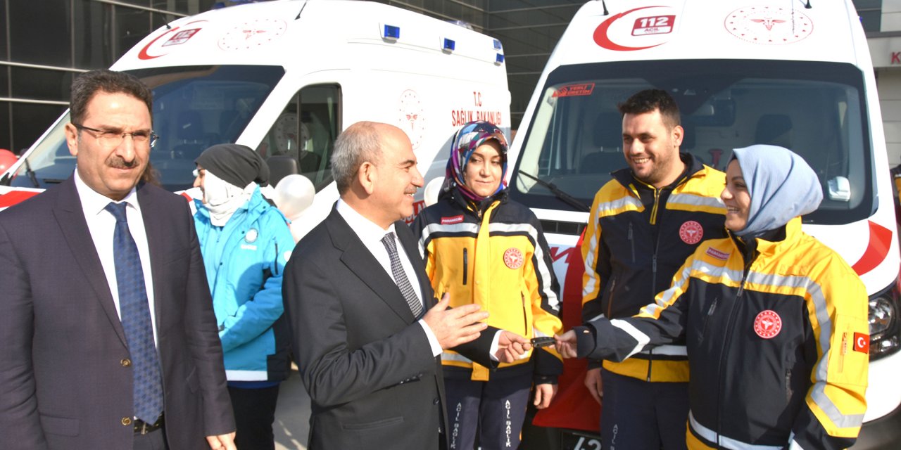 Konya'da 112 ambulans filosuna 4 yeni araç! O ilçelerde hizmet verecek