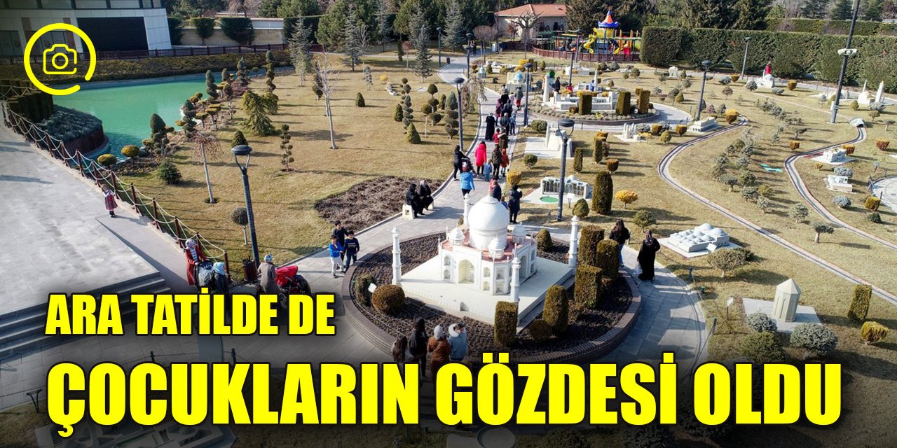 Konya’da 80 Binde Devr-i Alem Parkı ara tatilde de çocukların gözdesi oldu