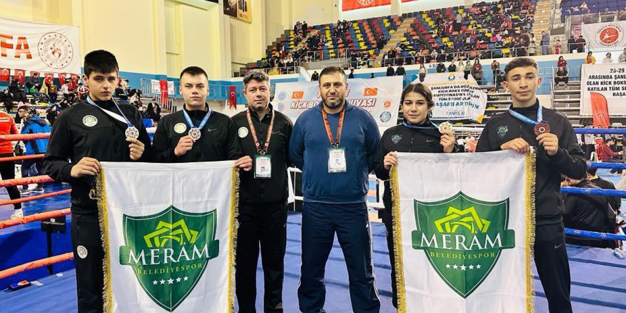 Meramlı sporcular Türkiye Şampiyonası’ndan 4 madalya ile döndü