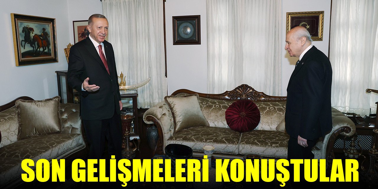 Cumhurbaşkanı Erdoğan, Bahçeli ile görüştü