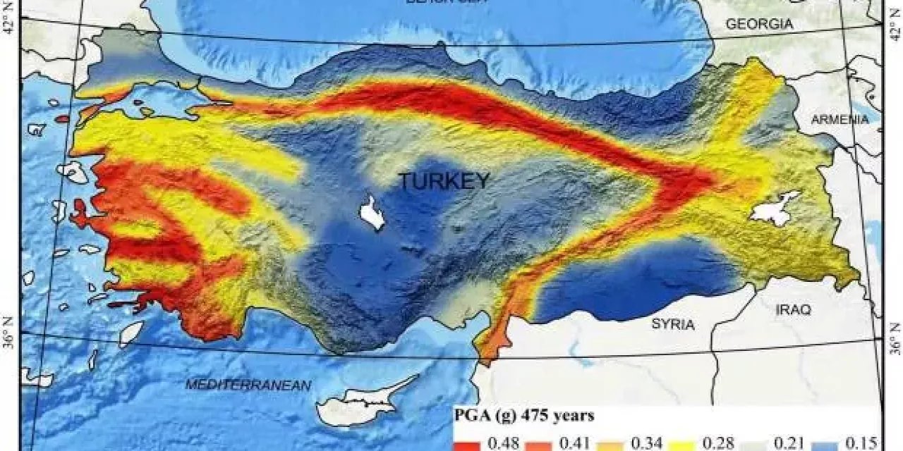 Türkiye 3 metre hareket etti