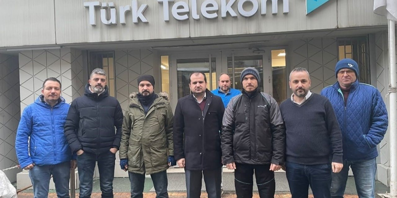 Telefon ve internet hatlarını onarmak için Sakarya’dan yola çıktılar