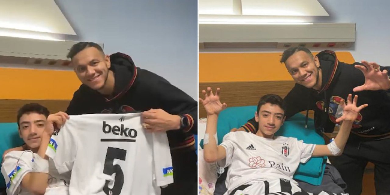 Josef de Souza, enkazdan kurtarılan Arda'ya formasını götürdü