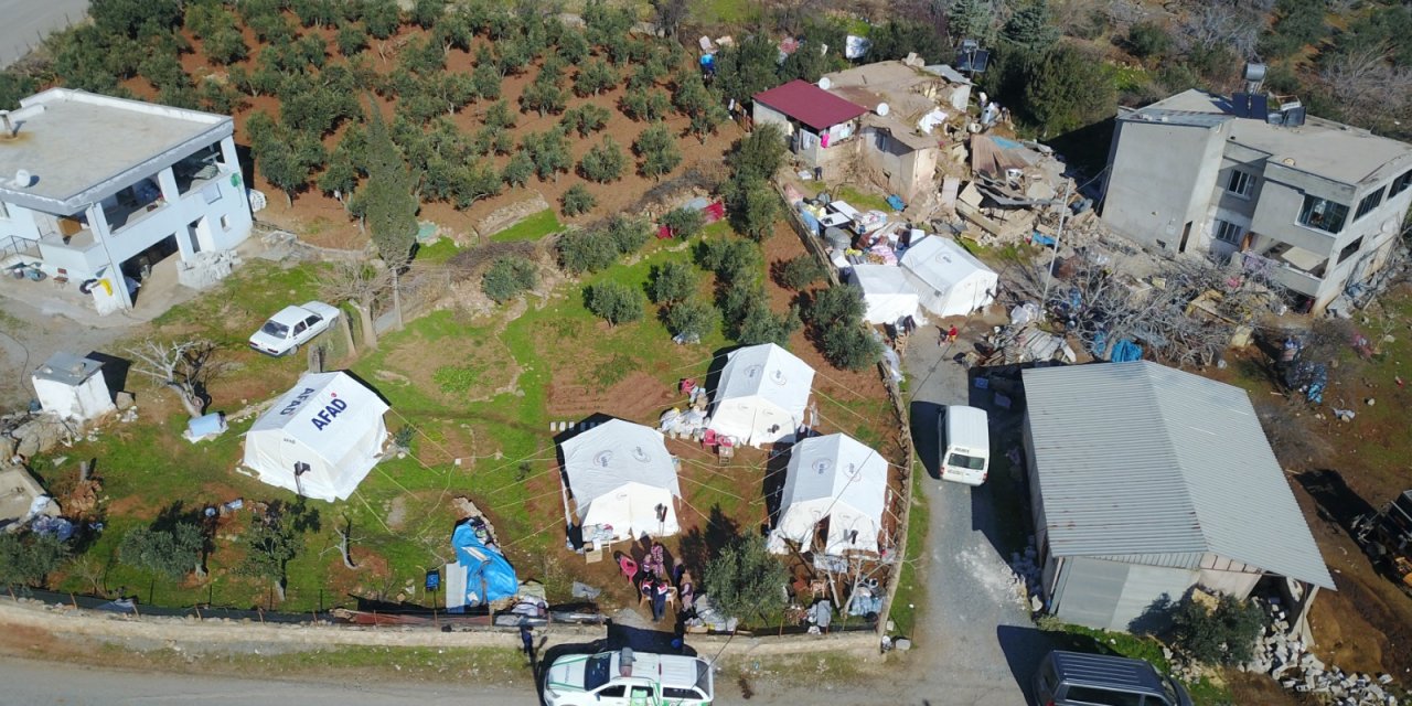Gaziantep Nurdağı'nda çadırlar köylere ulaştı