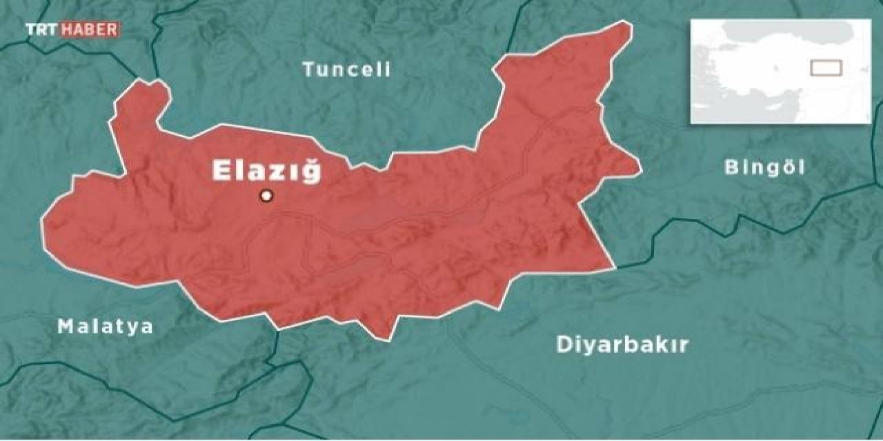 Elazığ'da 4,8 büyüklüğünde deprem