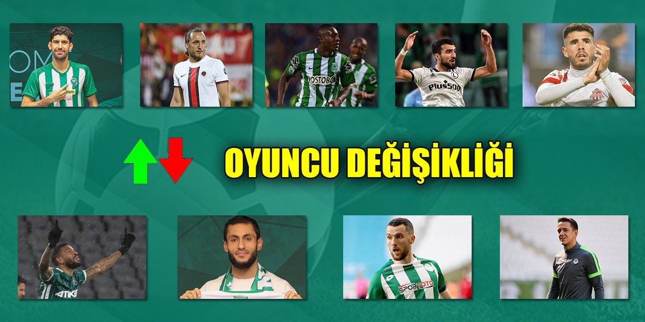 Konyaspor'da gelen ve giden oyuncular