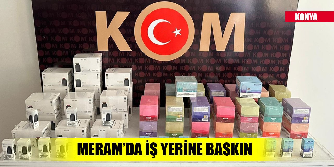 Konya'da kaçak elektronik sigara operasyonu