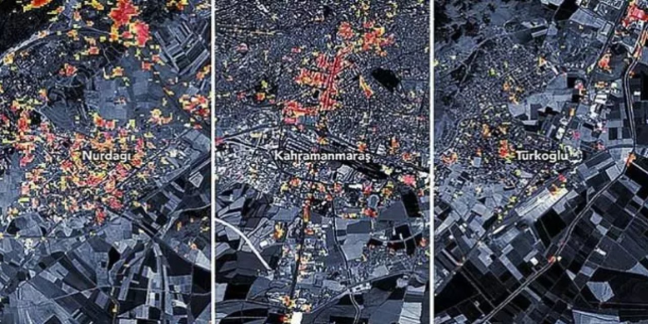 NASA Hatay'ı görüntüledi: Özel harita depremin boyutunu gözler önüne seriyor