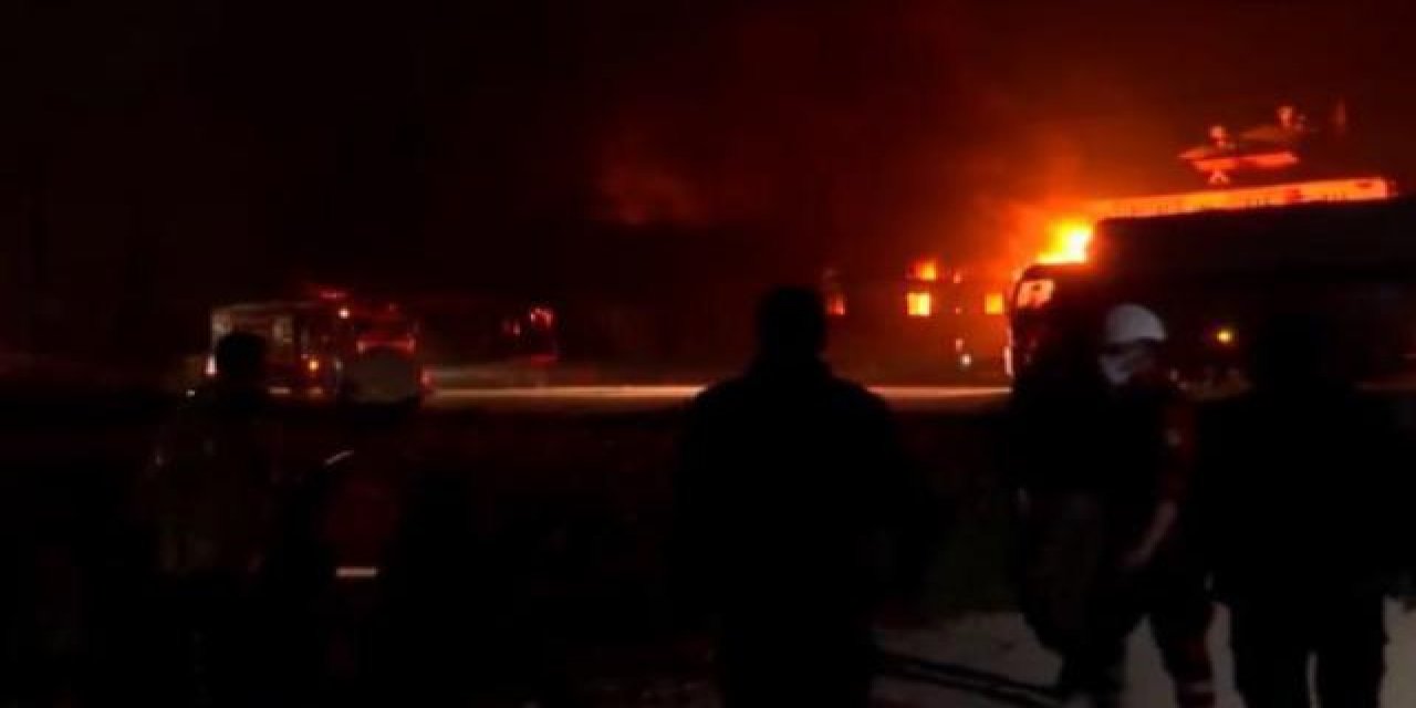 Hatay'da fabrika yangını: Müdahale ediliyor