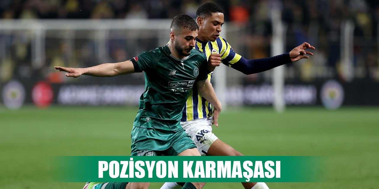 Konyaspor'da futbolcular farklı mevkilerde oynadı