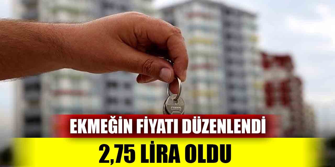 Ekmeğin fiyatı 2,75 TL oldu