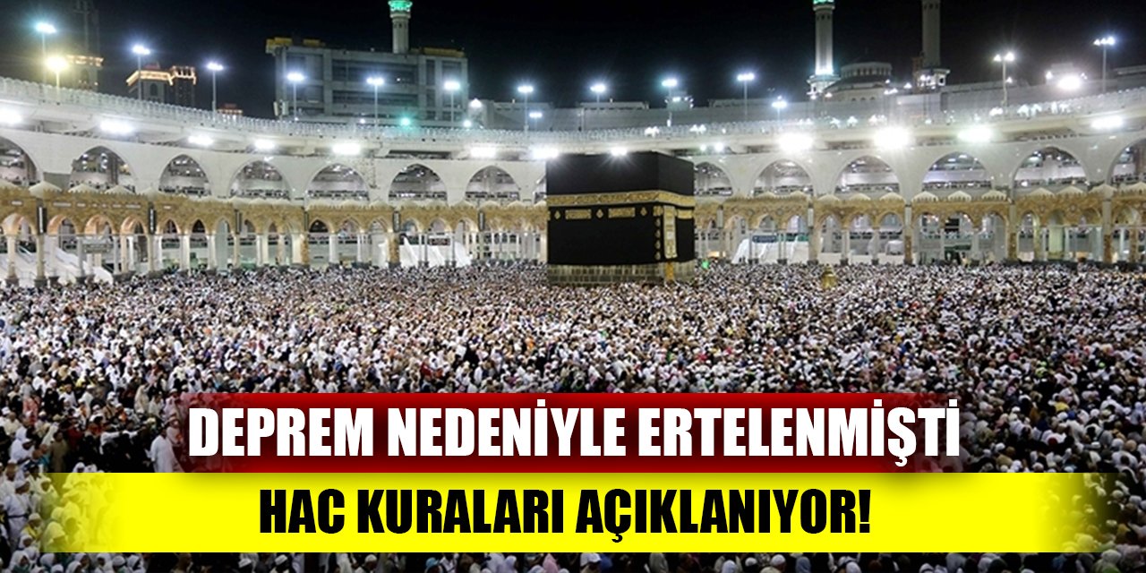 Hac kuraları açıklanıyor!