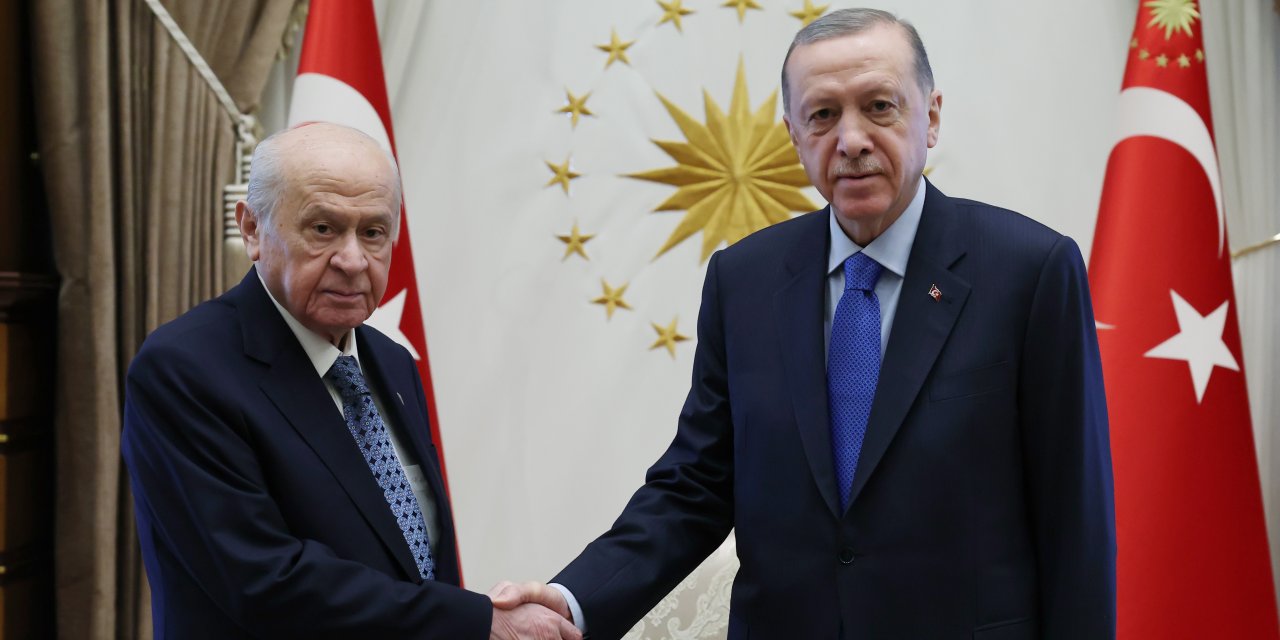 Cumhurbaşkanı Erdoğan, Bahçeli ile bir araya geldi