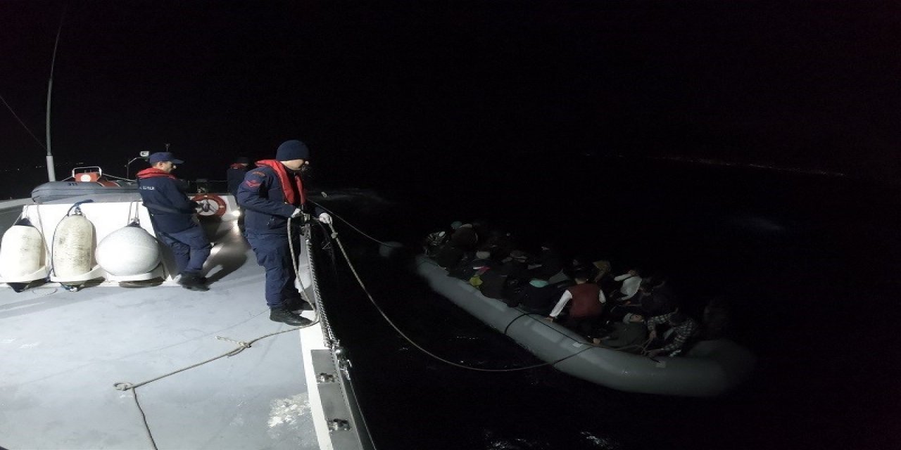 Aydın’da 24 düzensiz göçmen kurtarıldı