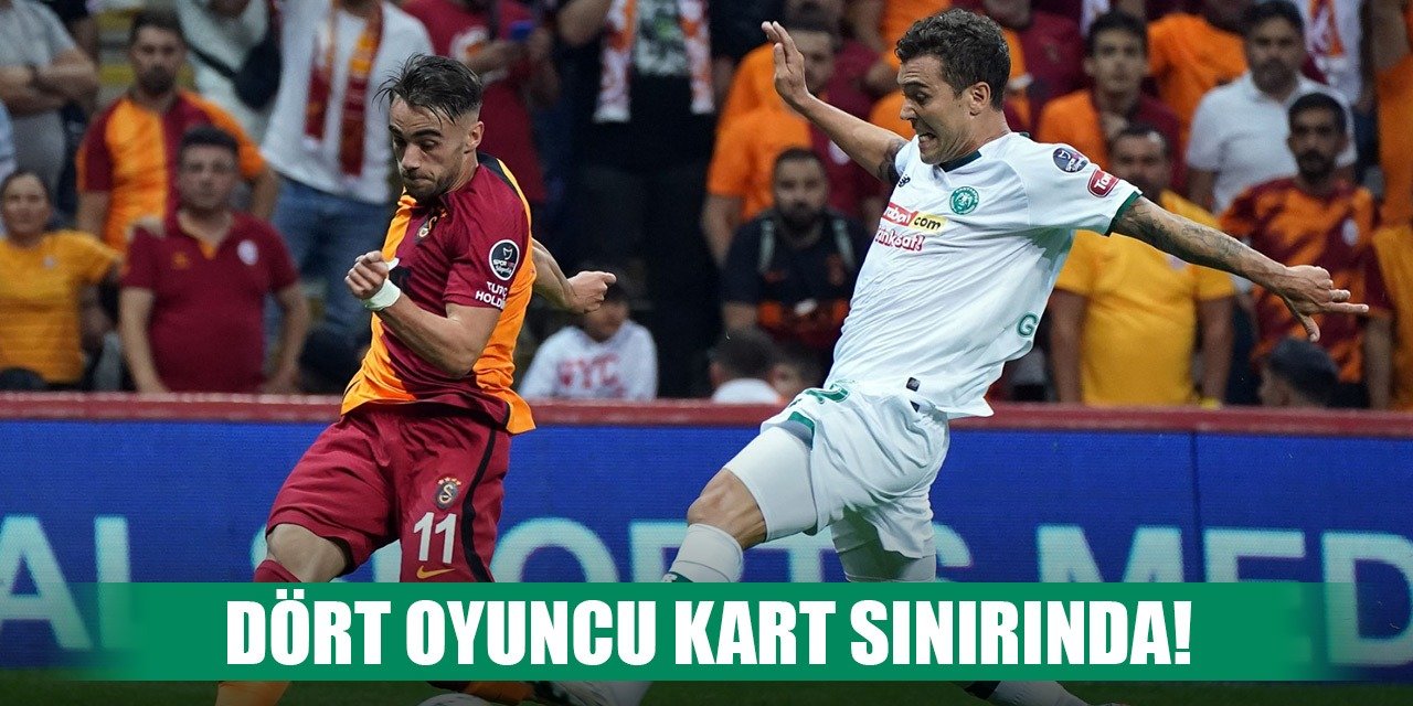 Konyaspor maçı öncesi Aslan'da 4 oyuncu sınırda