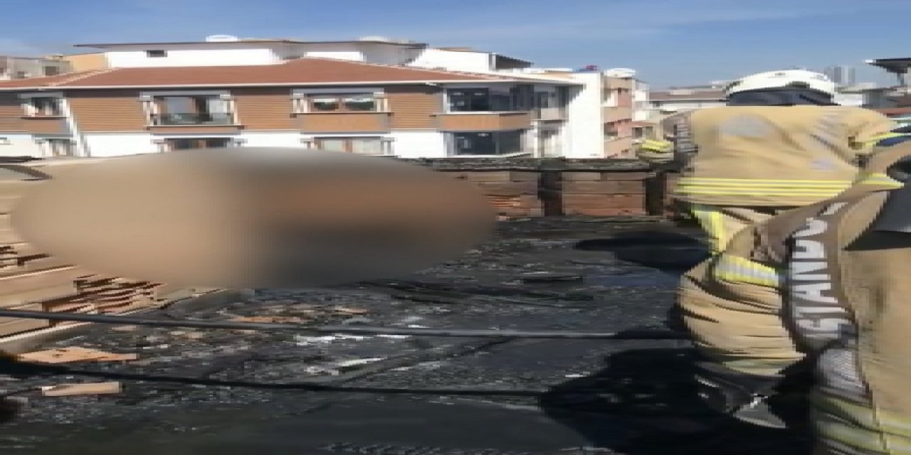 Metruk binada yangın sonrası ceset bulundu