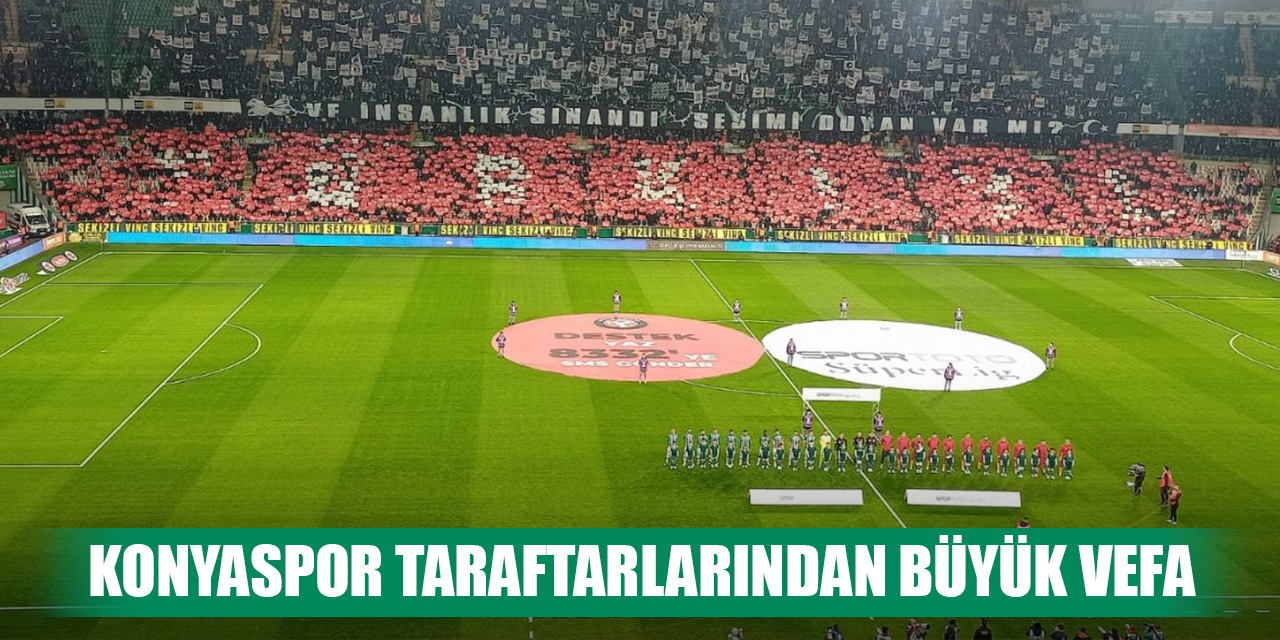 Konyaspor'dan anlamlı pankart!