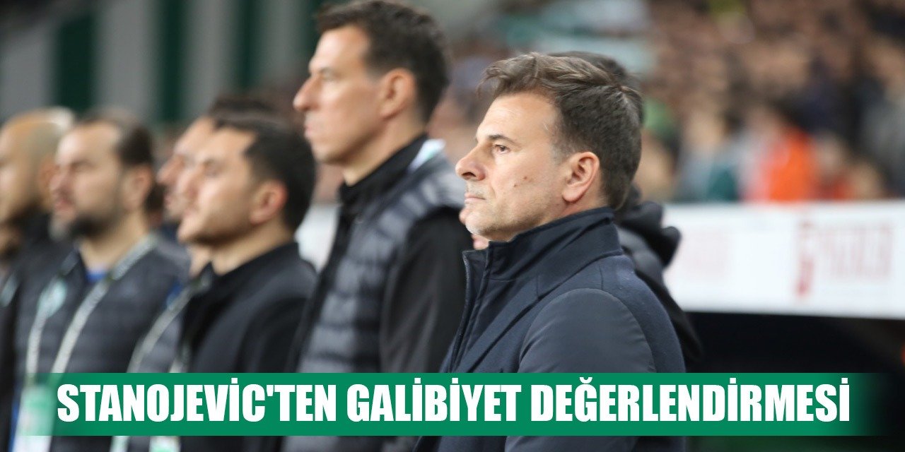 Konyaspor'da Stanojevic'ten galibiyet konuşması