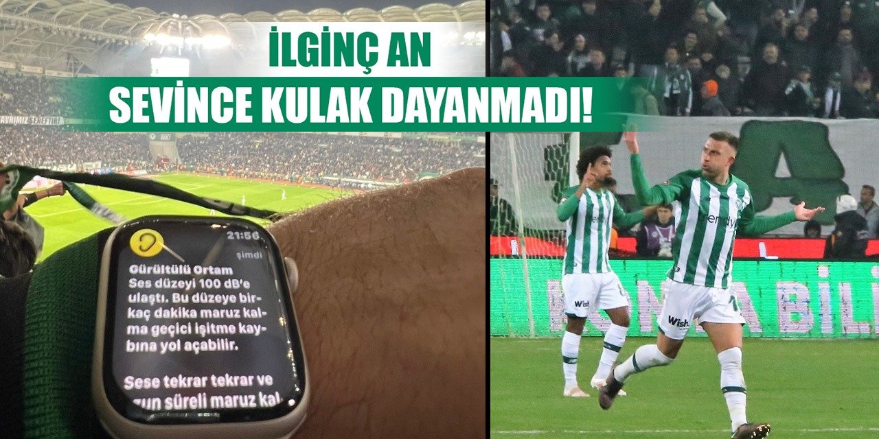 Konyaspor'un golü sonrası ilginç anlar