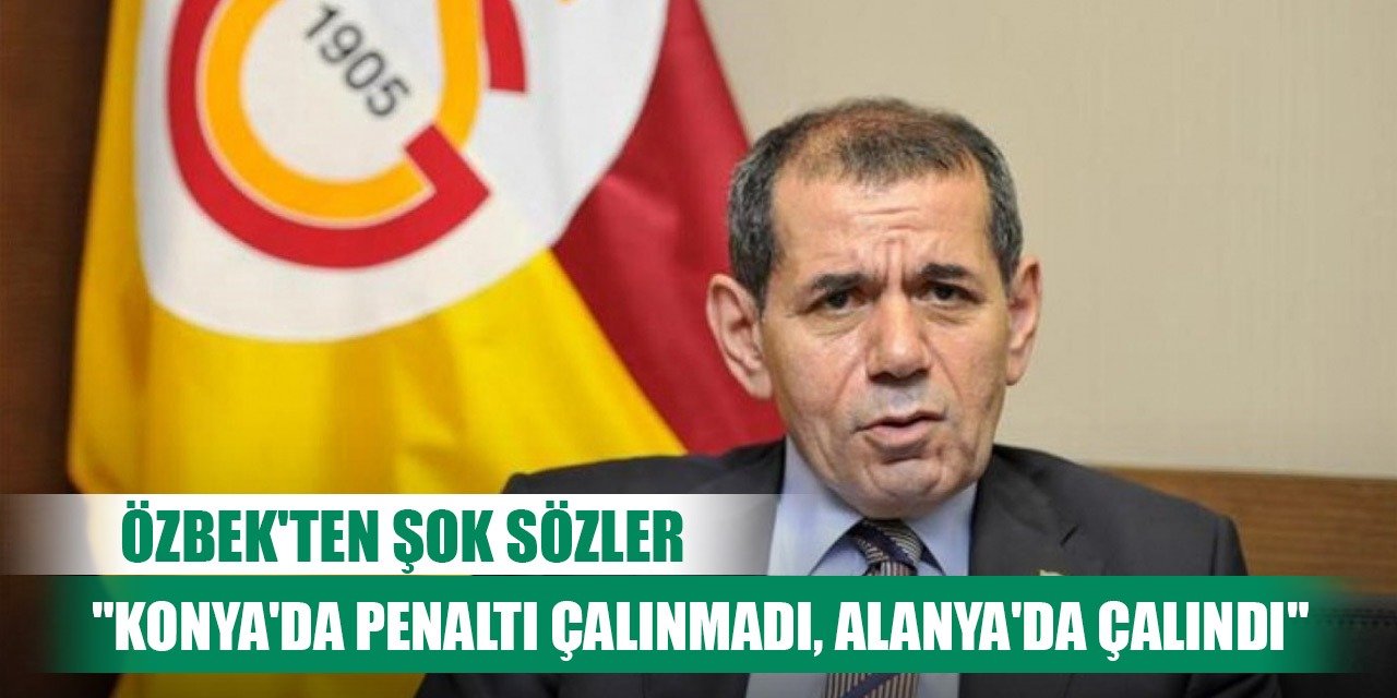 Başkan Özbek'ten Konyaspor maçı sonrası önemli açıklamalar