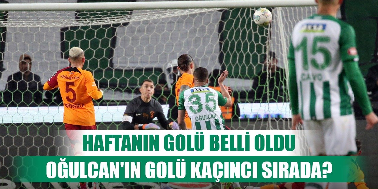 Haftanın golü belli oldu, Konyaspor