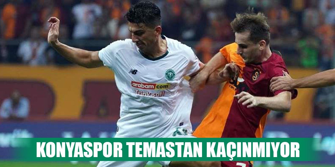 Konyasporlu futbolcular faulde derece yaptı