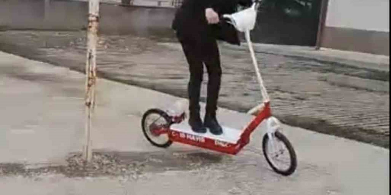 Lise öğrencileri elektrikli scooter yaptı