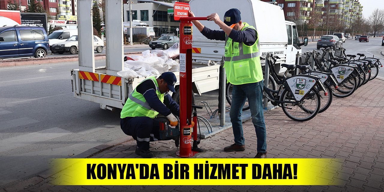 Türkiye’nin en uzun bisiklet yoluna sahip Konya'da bir hizmet daha! Sayısı arttı