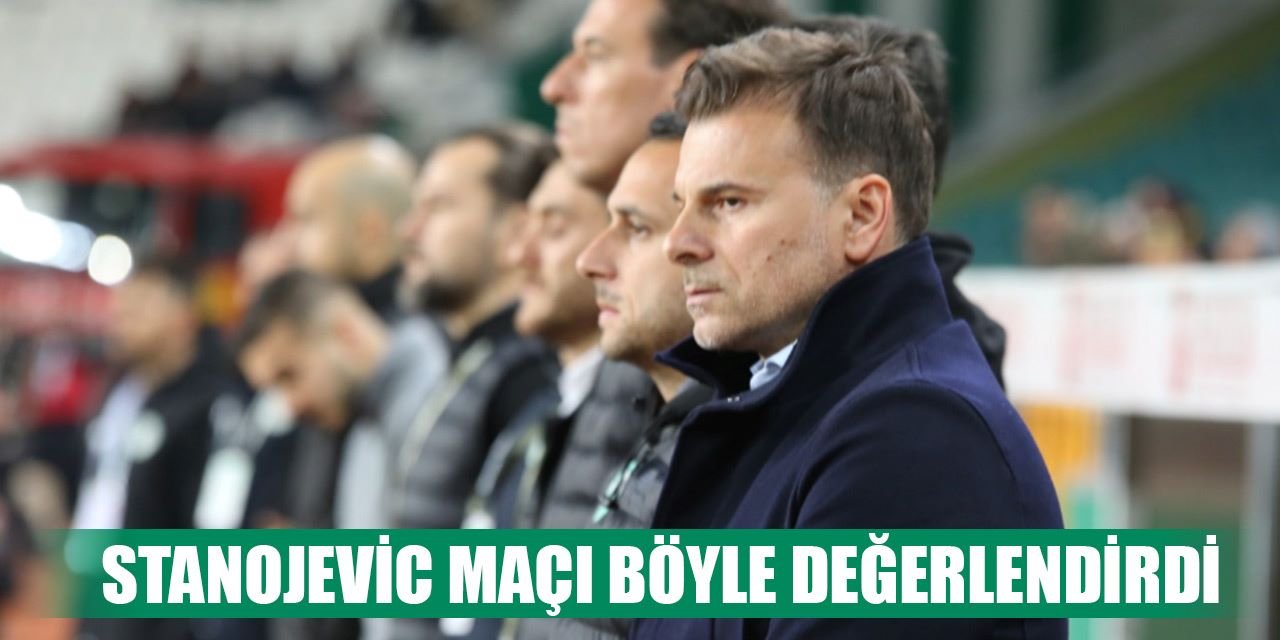 Konyaspor'da Stanojevic beraberlikle ilgili konuştu