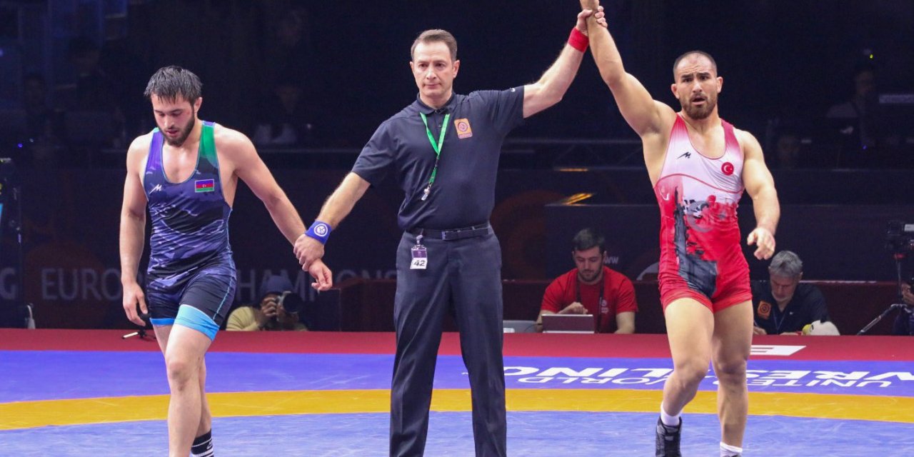 Milli güreşçi Feyzullah Aktürk, Avrupa şampiyonu oldu