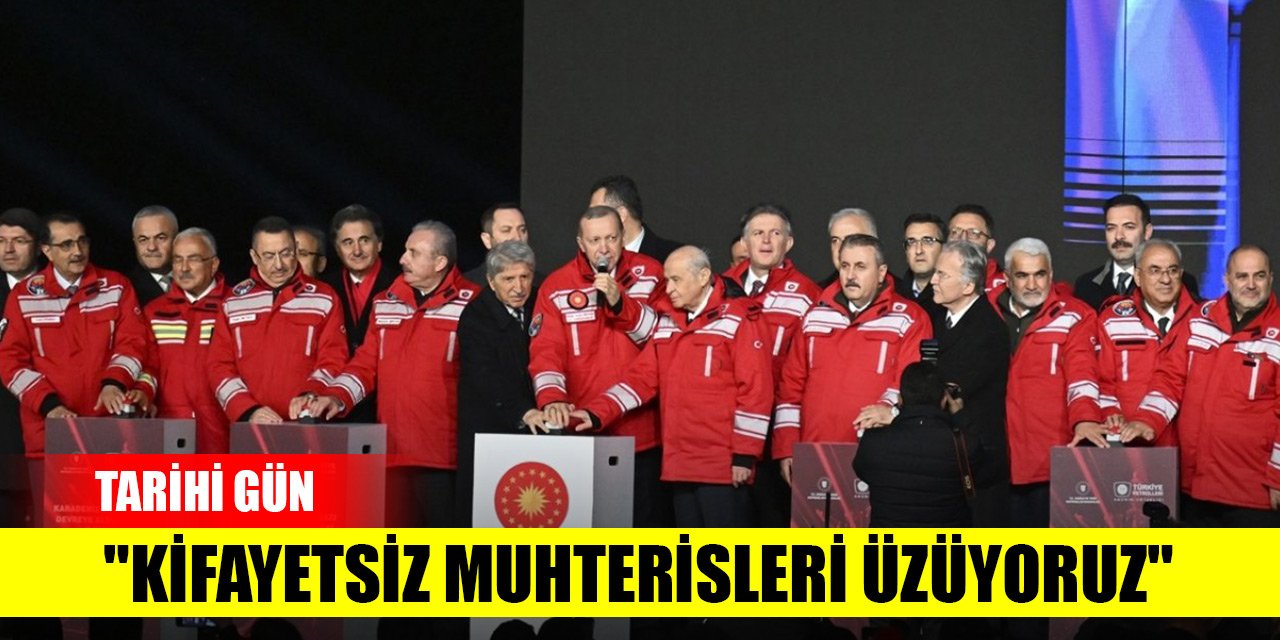Cumhurbaşkanı Recep Tayyip Erdoğan, Zonguldak Filyos’ta "Karadeniz Gazı Devreye Alma Töreni"nde konuştu