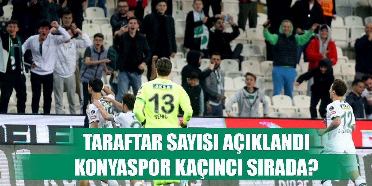 Konyaspor maçı seyirci sayısı açıklandı