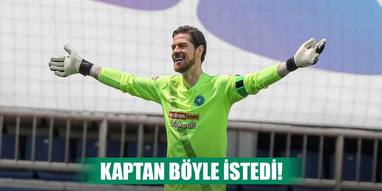 Konyaspor'da Kaptan maçta öne çıktı