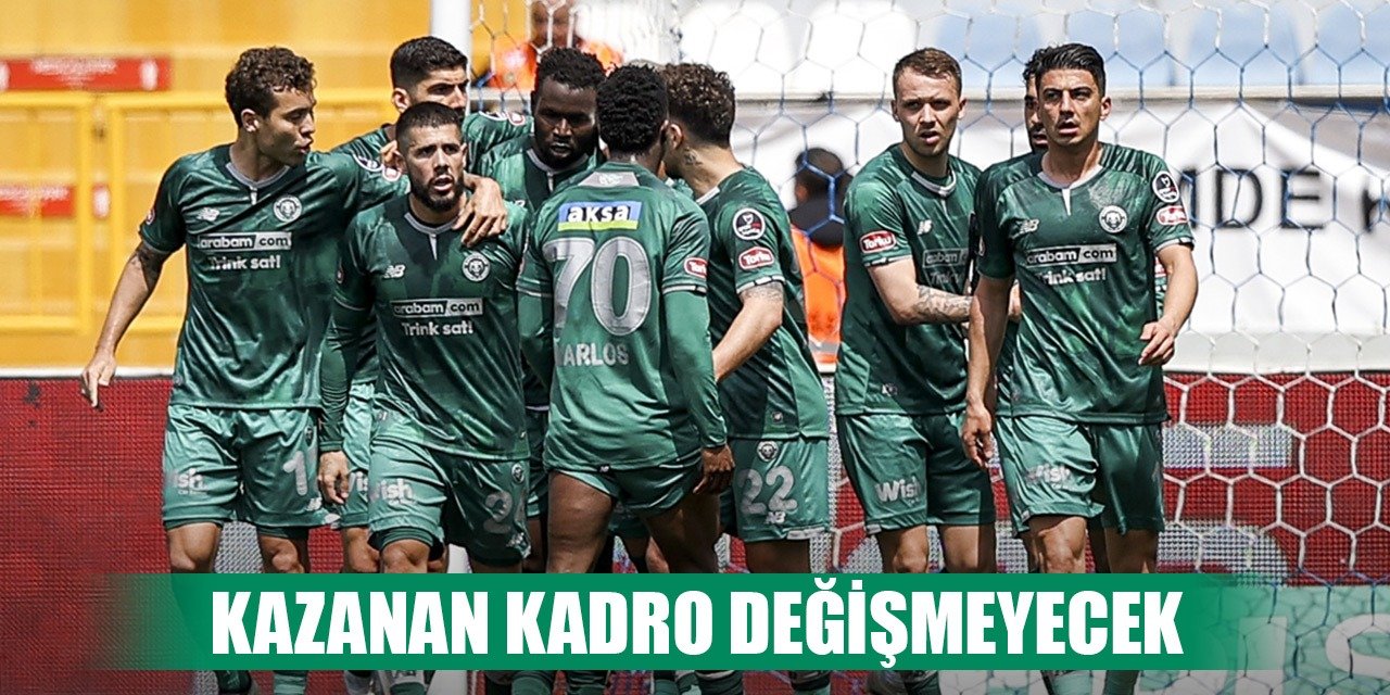 Konyaspor'da kadronun değişmesi beklenmiyor