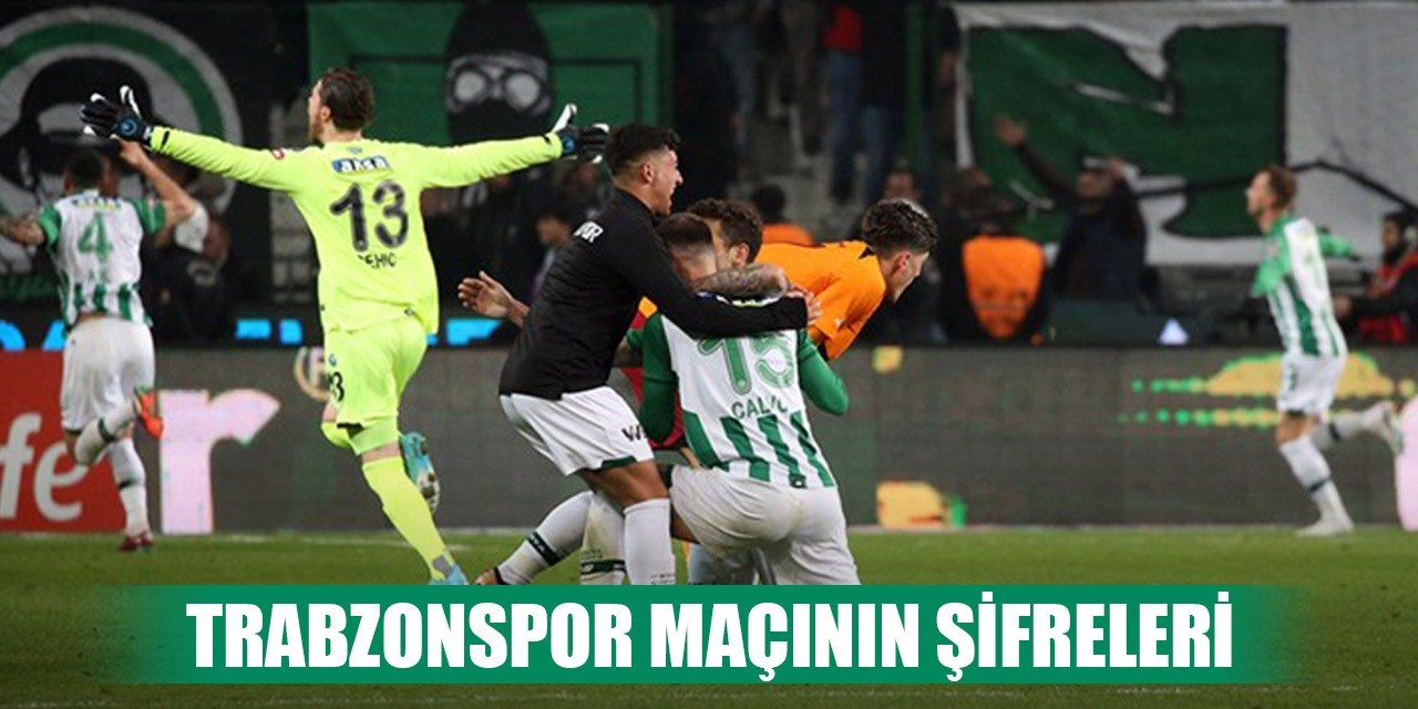 Konyaspor, Trabzonspor maçında öne çıkanlar