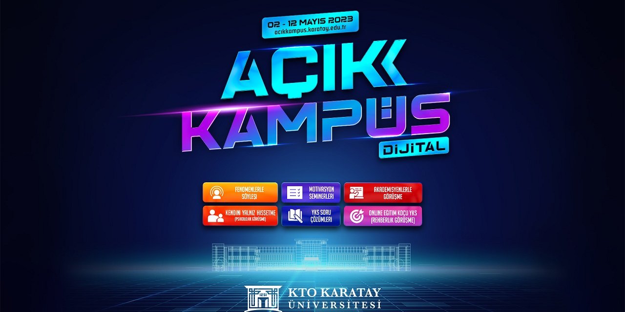 KTO Karatay’ın Kapıları “Açık Kampüs Dijital” projesi ile liseli öğrencilere açılıyor