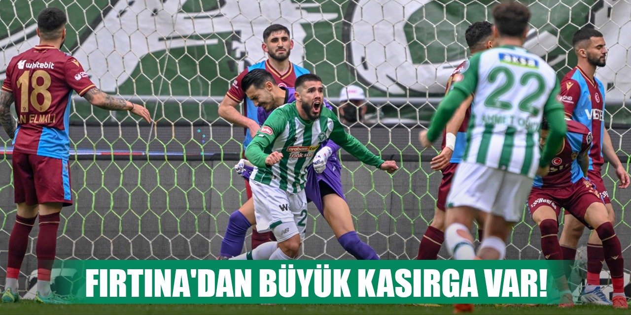 Konyaspor-Trabzonspor, Konyaspor Fırtına'dan sert esti!