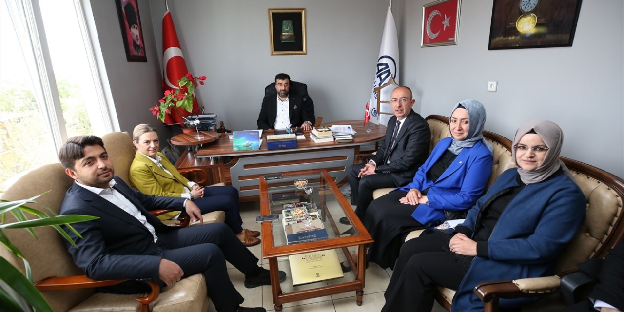 AK Parti Konya milletvekili adaylarından Yerlikaya'ya ziyaret