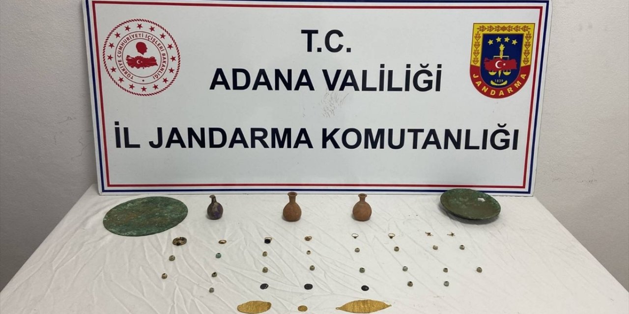Adana'da tarihi eser niteliğinde 38 obje ele geçirildi