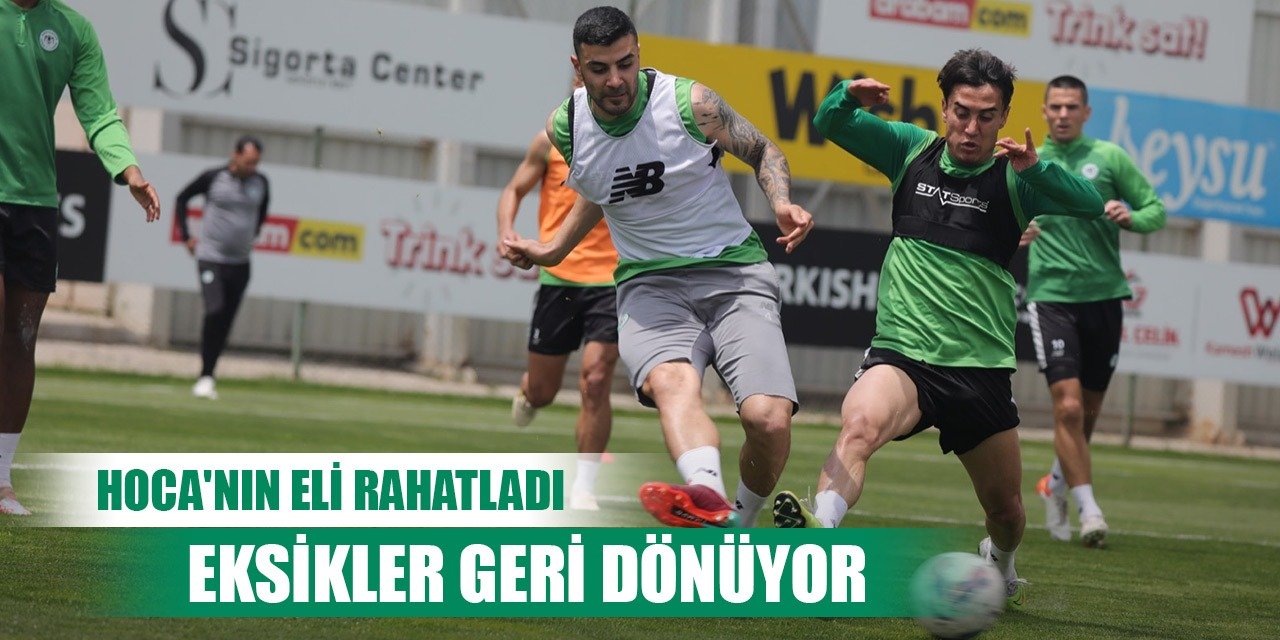 Alanyaspor maçı öncesi Konyaspor'da güzel haberler