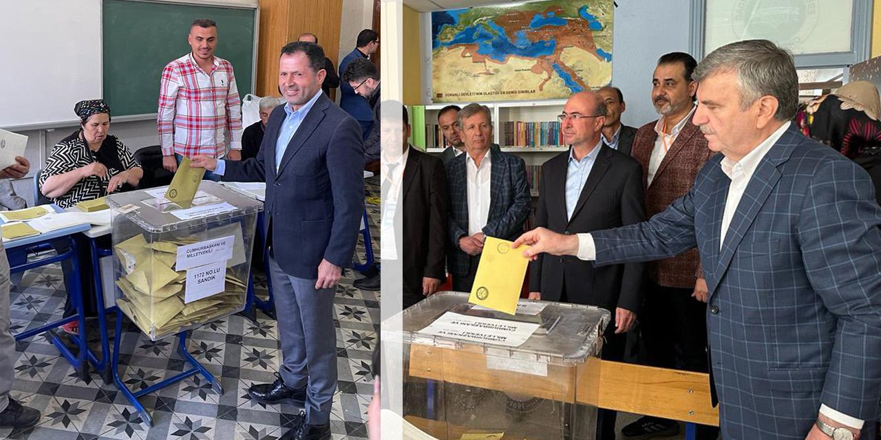 AK Parti Konya milletvekilleri Altunyaldız ve Akyürek oylarını kullandı