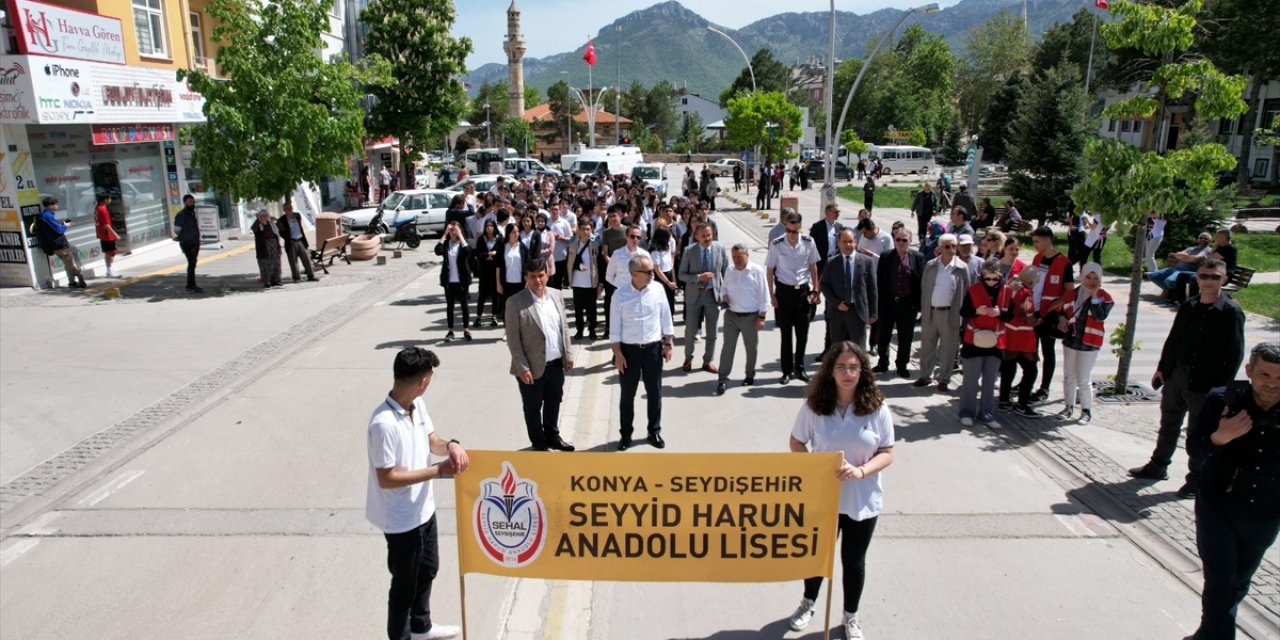 Konya Seydişehir'de gençlik yürüyüşü ve koşusu yapıldı